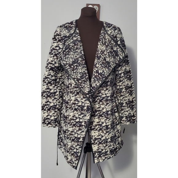 French Connection Wool Blend open front coat - Picture 1 of 8